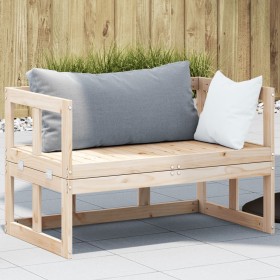 Banco sofá de jardín extensible madera maciza de pino de , Bancos de jardín - Ref: Foro24-832610, Precio: 100,99 €, Descuento: %