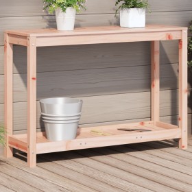 Douglas solid wood planting table and shelf 108x35x75 cm by , Pot stands - Ref: Foro24-832395, Price: 75,99 €, Discount: %