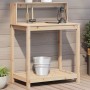 Planting table with pine wood shelves 82.5x50x109.5 cm by , Pot stands - Ref: Foro24-832407, Price: 61,24 €, Discount: %