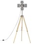 Floor lamp with tripod solid mango wood 140 cm by vidaXL, Lamps - Ref: Foro24-286116, Price: 89,59 €, Discount: %