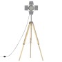 Floor lamp with tripod solid mango wood 140 cm by vidaXL, Lamps - Ref: Foro24-286116, Price: 89,59 €, Discount: %