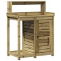 Plantagentisch mit imprägnierten Holzregalen 82,5 x 50 x 109,5 cm von , Topfständer - Ref: Foro24-832426, Preis: 130,66 €, Ra...