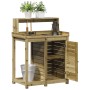 Plantation table with impregnated wood shelves 82.5x50x109.5 cm by , Pot stands - Ref: Foro24-832426, Price: 130,66 €, Discou...