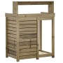 Plantagentisch mit imprägnierten Holzregalen 82,5 x 50 x 109,5 cm von , Topfständer - Ref: Foro24-832426, Preis: 130,66 €, Ra...