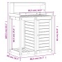 Plantation table with impregnated wood shelves 82.5x50x109.5 cm by , Pot stands - Ref: Foro24-832426, Price: 130,66 €, Discou...