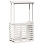 Garden bar high table solid wood white 112.5x57x195.5 cm by , Garden tables - Ref: Foro24-832535, Price: 337,41 €, Discount: %