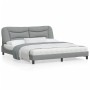 Bed frame with LED lights light gray fabric 180x200 cm by , Beds and slatted bases - Ref: Foro24-3213718, Price: 234,35 €, Di...