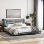 Bed frame with LED lights light gray fabric 180x200 cm by , Beds and slatted bases - Ref: Foro24-3213718, Price: 234,35 €, Di...