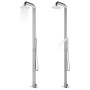 Garden shower with gray base 230 cm stainless steel by , Pool and spa accessories - Ref: Foro24-3070794, Price: 412,11 €, Dis...