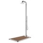 Garden shower with brown base 230 cm stainless steel by , Pool and spa accessories - Ref: Foro24-3070789, Price: 420,56 €, Di...