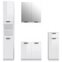 Bathroom furniture set 4 pieces glossy white plywood by , Bathroom furniture - Ref: Foro24-3115888, Price: 290,52 €, Discount: %