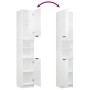 Set muebles de baño 4 piezas madera contrachapada blanco brillo de , Muebles de baño - Ref: Foro24-3115888, Precio: 290,52 €,...