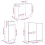 Bathroom furniture set 4 pieces glossy white plywood by , Bathroom furniture - Ref: Foro24-3115888, Price: 290,52 €, Discount: %