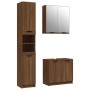 Bathroom furniture set 3 pieces brown oak plywood by , Bathroom furniture - Ref: Foro24-3115883, Price: 214,99 €, Discount: %