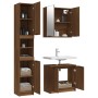 Bathroom furniture set 3 pieces brown oak plywood by , Bathroom furniture - Ref: Foro24-3115883, Price: 214,99 €, Discount: %