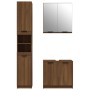 Set de muebles de baño 3 pzas madera contrachapada roble marrón de , Muebles de baño - Ref: Foro24-3115883, Precio: 219,11 €,...