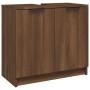 Bathroom furniture set 3 pieces brown oak plywood by , Bathroom furniture - Ref: Foro24-3115883, Price: 214,99 €, Discount: %