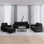 Set of sofas with 4 black velvet cushions by , Sofas - Ref: Foro24-3201491, Price: 730,99 €, Discount: %