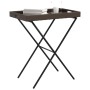 Table with folding tray made of synthetic brown rattan 65x40x75 cm by , Garden tables - Ref: Foro24-365128, Price: 46,43 €, D...