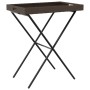 Table with folding tray made of synthetic brown rattan 65x40x75 cm by , Garden tables - Ref: Foro24-365128, Price: 46,43 €, D...