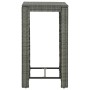 Hochtisch für den Garten, synthetisches Rattan, grau, 60,5 x 60,5 x 110,5 cm von vidaXL, Gartentische - Ref: Foro24-45872, Pr...