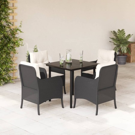 5-piece garden furniture set with black synthetic rattan cushions by , Garden sets - Ref: Foro24-3211914, Price: 412,37 €, Di...