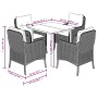 5-piece garden dining set with brown synthetic rattan cushions by , Garden sets - Ref: Foro24-3211935, Price: 467,19 €, Disco...