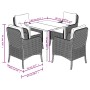 Set comedor de jardín 5 pzas con cojines ratán sintético beige de , Conjuntos de jardín - Ref: Foro24-3211963, Precio: 521,26...