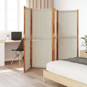 Light gray 4-panel room divider screen 280x180 cm by , Room dividers - Ref: Foro24-4003356, Price: 126,99 €, Discount: %