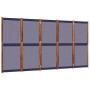 Biombo divisor de 5 paneles azul oscuro 350x180 cm de , Divisores de ambientes - Ref: Foro24-4003361, Precio: 153,55 €, Descu...