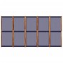 Biombo divisor de 5 paneles azul oscuro 350x180 cm de , Divisores de ambientes - Ref: Foro24-4003361, Precio: 153,55 €, Descu...