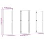 Dark blue 5-panel room divider screen 350x180 cm by , Room dividers - Ref: Foro24-4003361, Price: 153,55 €, Discount: %