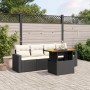 5-piece garden furniture set with black synthetic rattan cushions by , Garden sets - Ref: Foro24-3271189, Price: 334,92 €, Di...