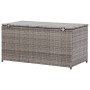 Gray synthetic rattan garden storage box 100x50x50 cm by vidaXL, Outdoor storage boxes - Ref: Foro24-46473, Price: 131,99 €, ...