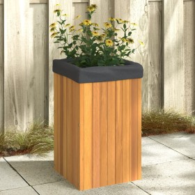 Solid acacia wood planter 35x35x60 cm by , Pots and planters - Ref: Foro24-366503, Price: 100,89 €, Discount: %