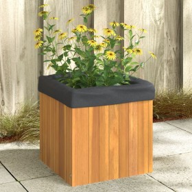 Solid acacia wood planter 35x35x35 cm by , Pots and planters - Ref: Foro24-366501, Price: 44,99 €, Discount: %