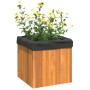 Solid acacia wood planter 35x35x35 cm by , Pots and planters - Ref: Foro24-366501, Price: 44,44 €, Discount: %