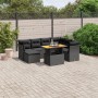 8-piece garden sofa set with black synthetic rattan cushions by , Garden sets - Ref: Foro24-3270950, Price: 522,94 €, Discoun...