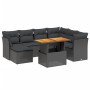 8-piece garden sofa set with black synthetic rattan cushions by , Garden sets - Ref: Foro24-3270950, Price: 522,94 €, Discoun...