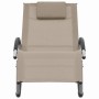 Lounger with taupe textilene pillow by vidaXL, Loungers - Ref: Foro24-47790, Price: 89,99 €, Discount: %