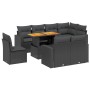 Set aus 8-teiligen Gartensofas und Kissen Kunstrattan schwarz von , Gartensets - Ref: Foro24-3271405, Preis: 598,99 €, Rabatt: %