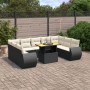 Set de sofás de jardín 10 pzas cojines ratán sintético negro de , Conjuntos de jardín - Ref: Foro24-3272337, Precio: 680,06 €...