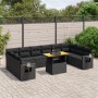 Set mit 11 Stück Gartensofas und Kissen synthetisches Rattan schwarz von , Gartensets - Ref: Foro24-3271923, Preis: 739,82 €,...