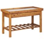 Mesa de cultivo de jardín madera maciza acacia tablero de zinc de vidaXL, Soportes para macetas - Ref: Foro24-46561, Precio: ...