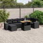 8-piece garden sofa set with black synthetic rattan cushions by , Garden sets - Ref: Foro24-3275932, Price: 592,44 €, Discoun...