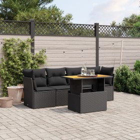 5-teiliges Gartenmöbel-Set und schwarze synthetische Rattankissen von , Gartensets - Ref: Foro24-3270663, Preis: 336,85 €, Ra...