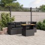 5-teiliges Gartenmöbel-Set und schwarze synthetische Rattankissen von , Gartensets - Ref: Foro24-3270663, Preis: 335,75 €, Ra...