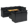 8-piece garden sofa set and black synthetic rattan cushions by , Garden sets - Ref: Foro24-3270705, Price: 536,93 €, Discount: %