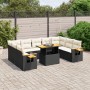 11-teiliges Gartensofa-Set und schwarze synthetische Rattankissen von , Gartensets - Ref: Foro24-3273688, Preis: 761,97 €, Ra...