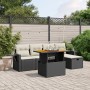 6-piece garden sofa set and black synthetic rattan cushions by , Garden sets - Ref: Foro24-3275695, Price: 436,59 €, Discount: %